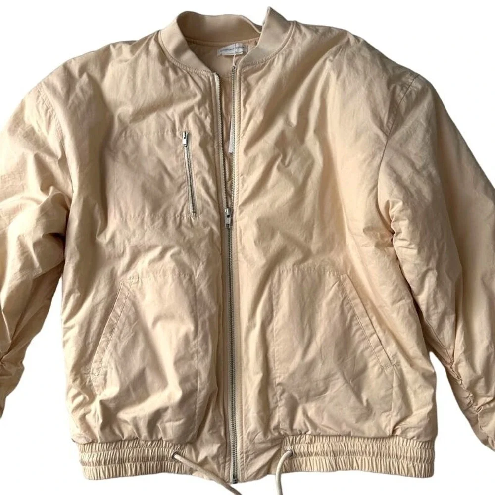 Lovers Friends x Lindsi Lane Revolve NWT Wren Zip Bomber‎ Jacket Macadamia S